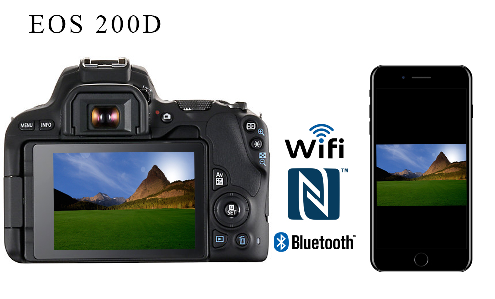 Canon eos 200d wifi bluetooth nfc