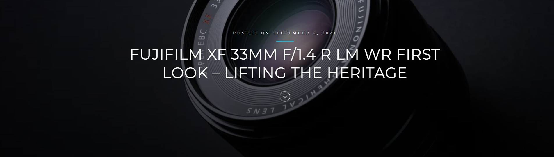 Ong kinh XF 33mm f14 WR
