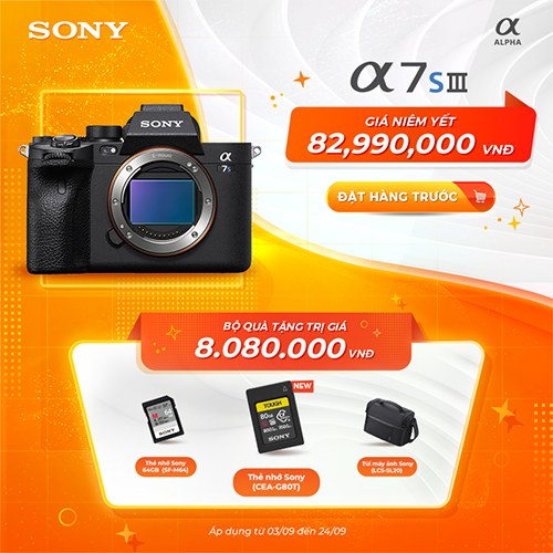 Chính thức nhận Pre-Order Sony A7S Mark III (A7SIII)