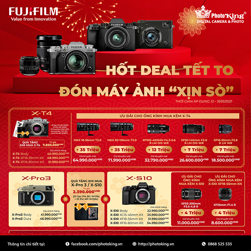 CTKM Tết dành cho Fujifilm chính hãng