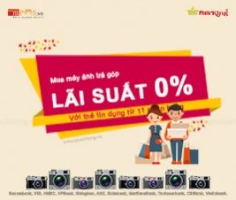 TRẢ GÓP QUA THẺ TÍN DỤNG VISA/MASTER TẠI PHOTOKING