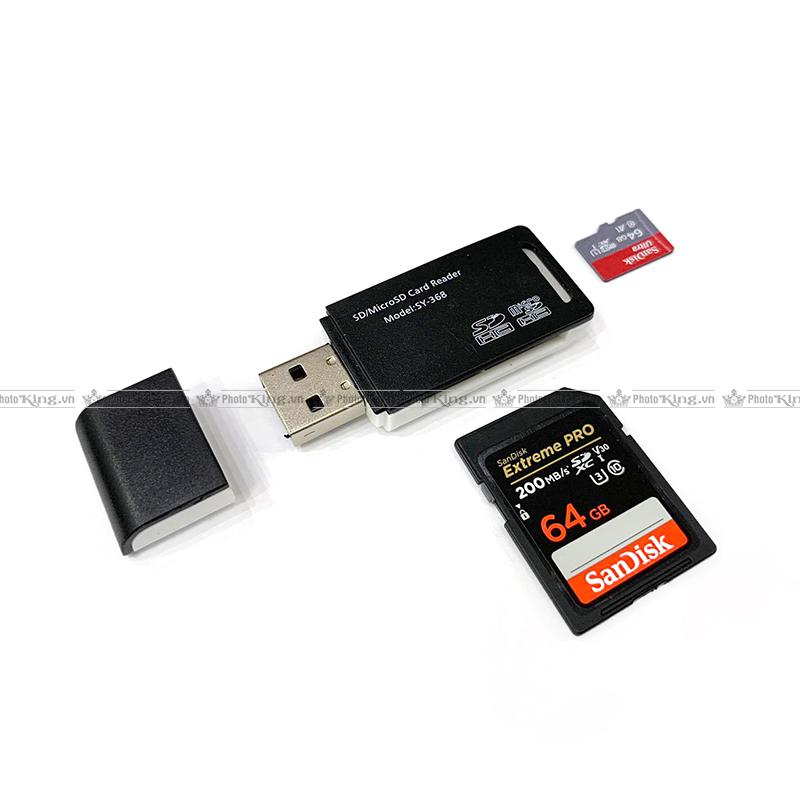 Đầu đọc thẻ nhớ đa năng Mini (SD/Micro SD)